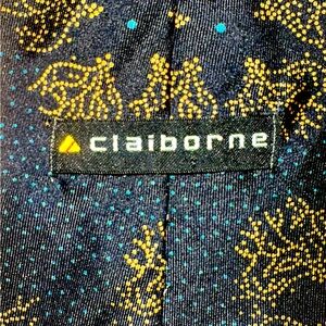 Claiborne men's silk tie necktie